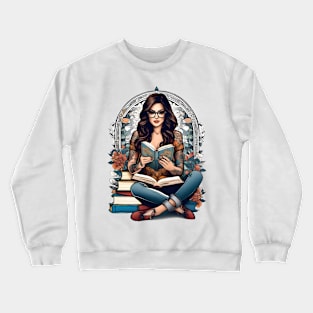 Bookish Brunette Crewneck Sweatshirt